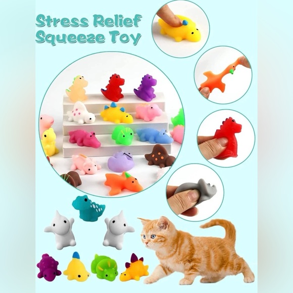 🦖 4 PIECE KITTY CAT TOY SET 🦖 - Picture 2 of 2